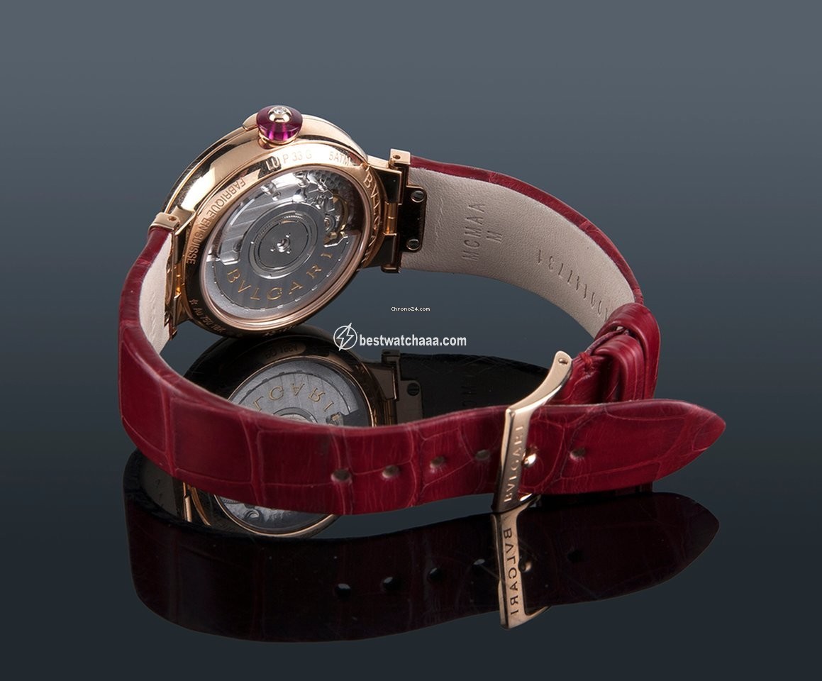 IMG_9081 Bulgari Lucea Womens watch Automatic Rose gold LU P 33 G Replica 4