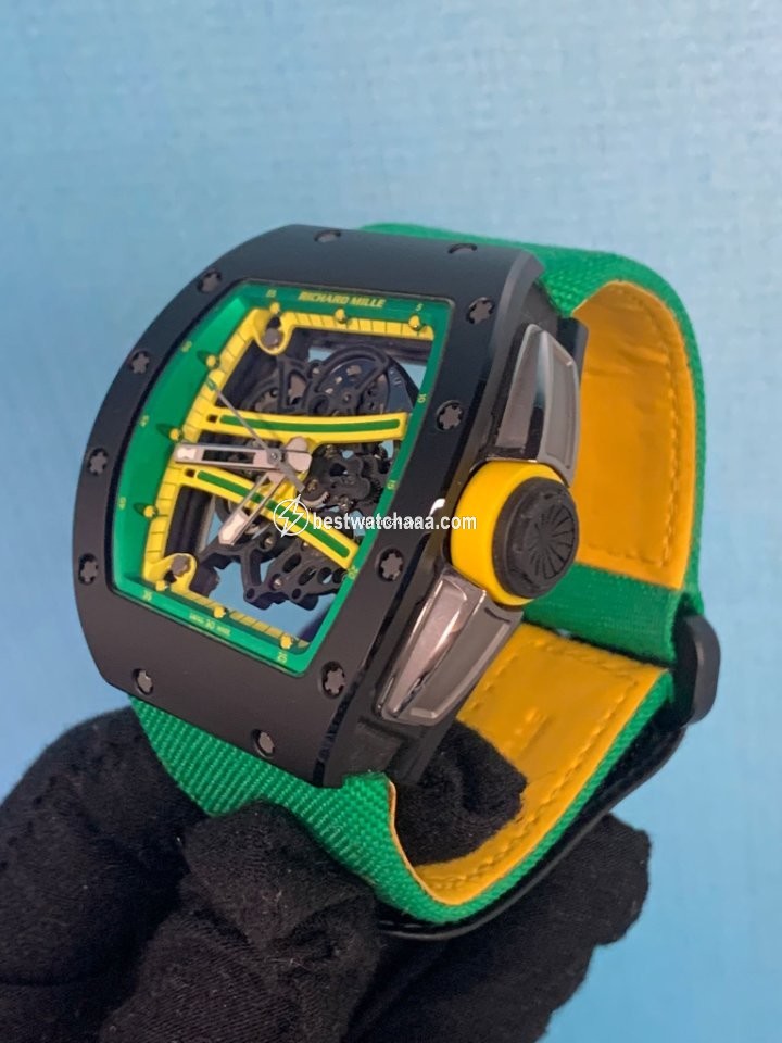 IMG_9081 Richard Mille RM 061 Mens watch Unisex Ceramic RM 61-01 YOHAN BLAKE Replica 4