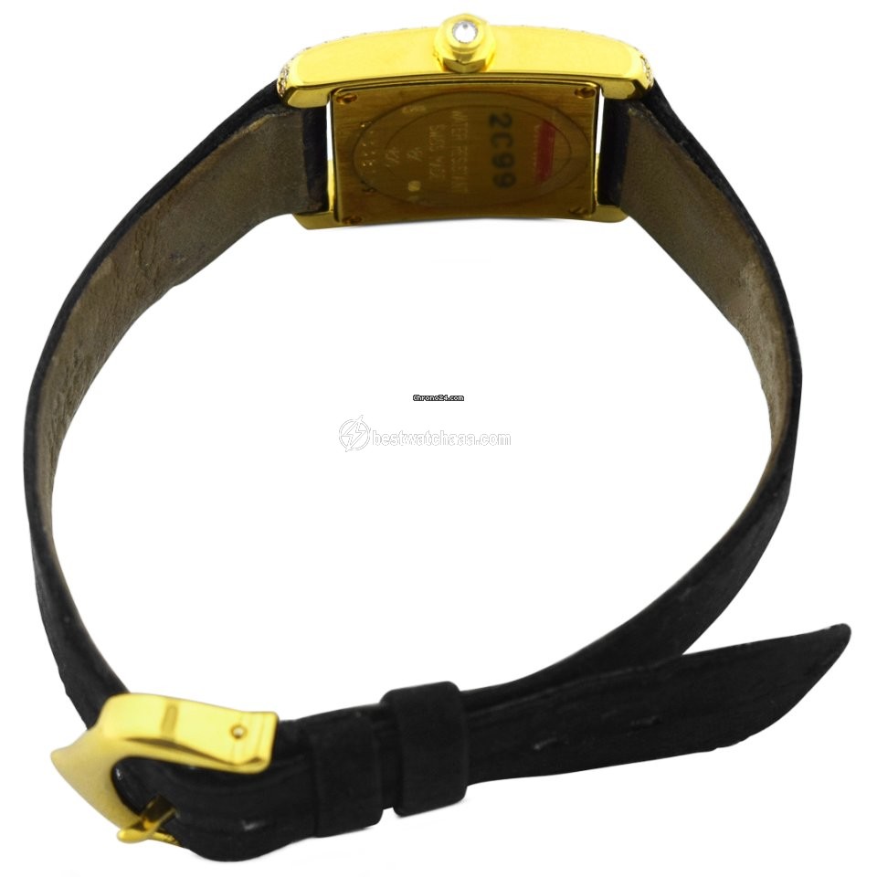 IMG_9081 Cartier Tank Francaise Womens watch Quartz Yellow gold W50014N2 Replica 4