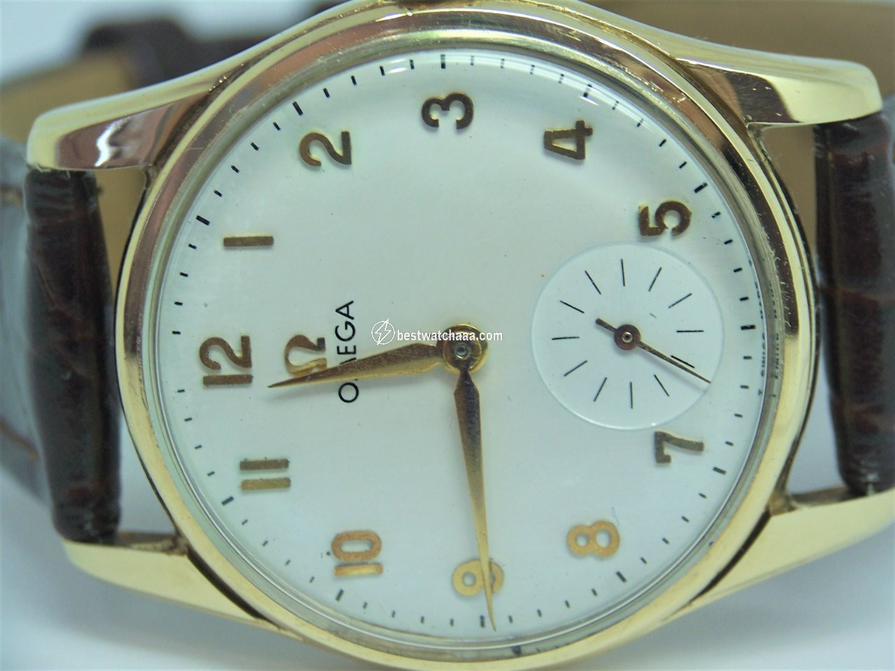 IMG_9081 Omega Mens watch Unisex Manual winding Yellow gold 13339 Replica 4