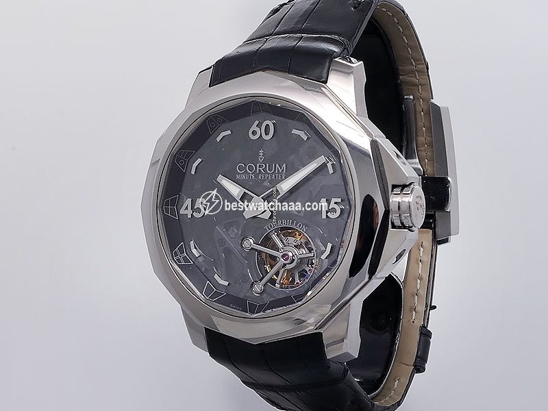 IMG_9081 Corum Admirals Cup Mens watch Unisex Manual winding Titanium 010.102.04 0001 AO15 Replica 4