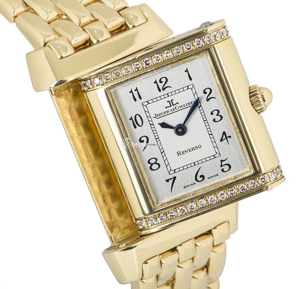 IMG_9081 Jaeger-LeCoultre Reverso Womens watch Quartz Yellow gold 265.1.08 Replica 4