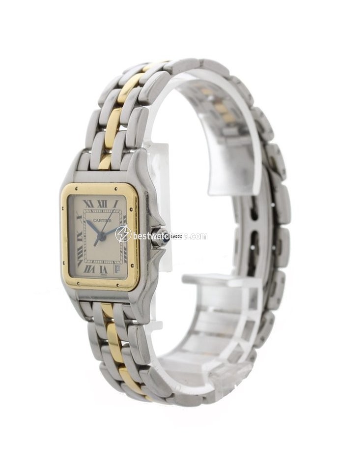 IMG_9081 Cartier Panthere Womens watch Quartz Steel 183949 Replica 4