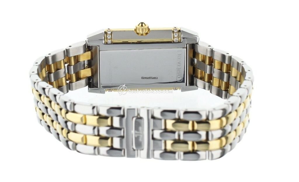 IMG_9081 Jaeger-LeCoultre Reverso Womens watch Quartz Gold Steel 265.5.08 Replica 4