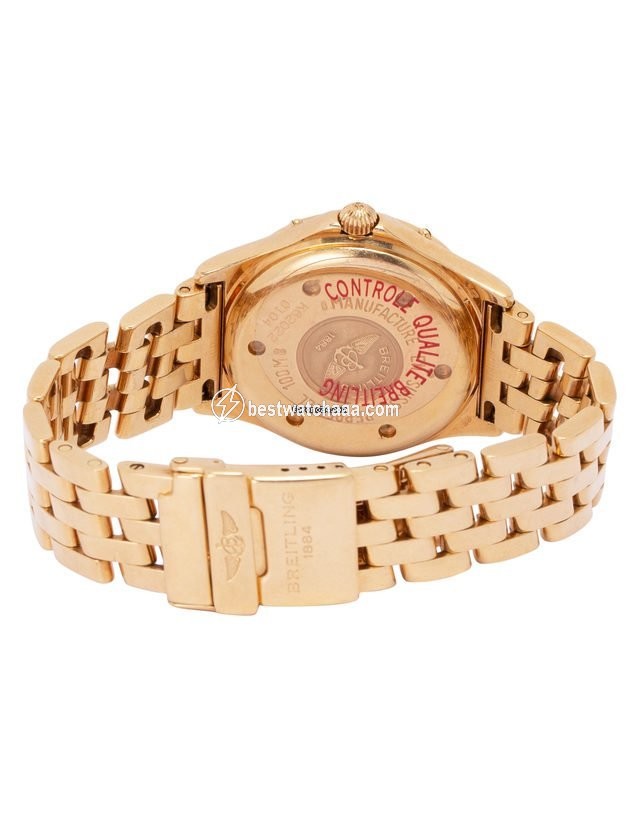 IMG_9081 Breitling Womens watch Quartz Yellow gold K62022 Replica 4