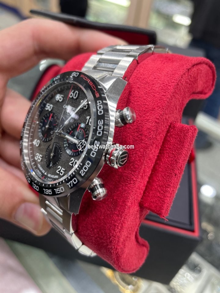 IMG_9081 TAG Heuer Carrera Porsche Chronograph Special Edition Mens watch Unisex Automatic Steel CBN2A1F.BA0643 Replica 4