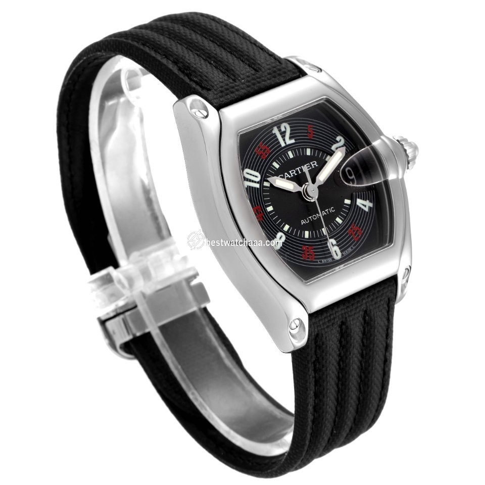 IMG_9081 Cartier Roadster Mens watch Unisex Automatic Steel W62002V3 Replica 4