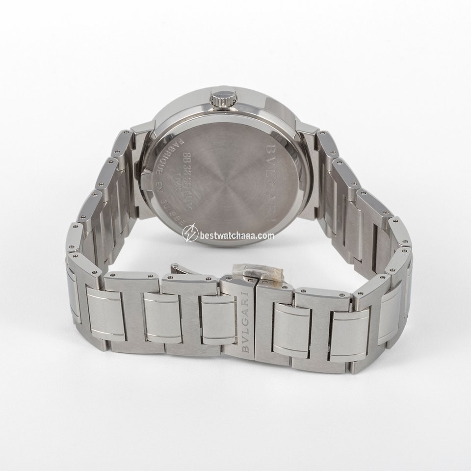 IMG_9081 Bulgari Bulgari Mens watch Unisex Automatic Steel BB 38 SS AUTO Replica 4