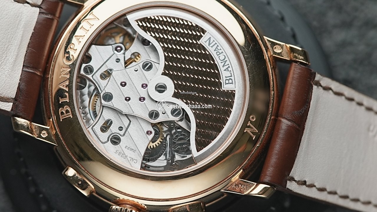 IMG_9081 Blancpain Villeret Mens watch Unisex Automatic Rose gold 6680F-3631-55B Replica 4
