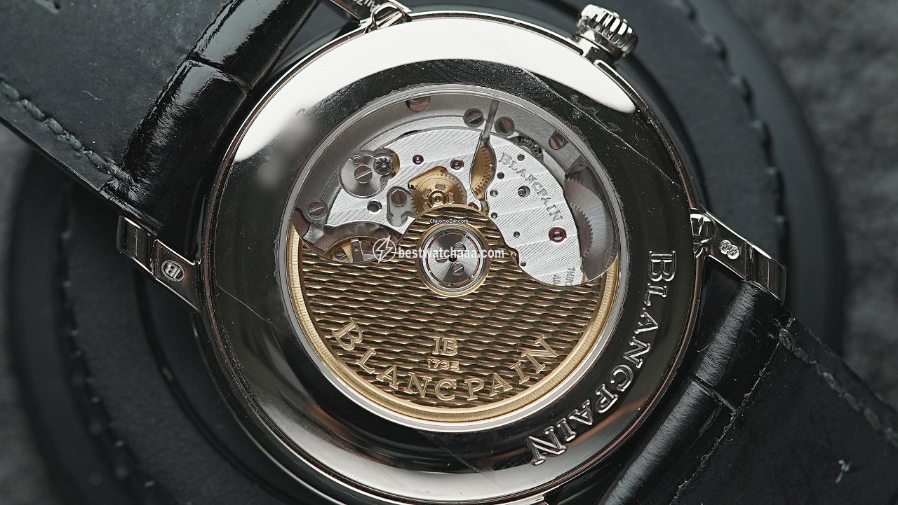 IMG_9081 Blancpain Villeret Mens watch Unisex Automatic White gold 6670-1542-55B Replica 4