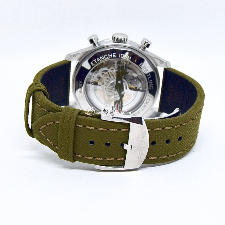 IMG_9081 Breitling Aviator 8 Mens watch Unisex Automatic Steel AB01192A1L1X2 Replica 4