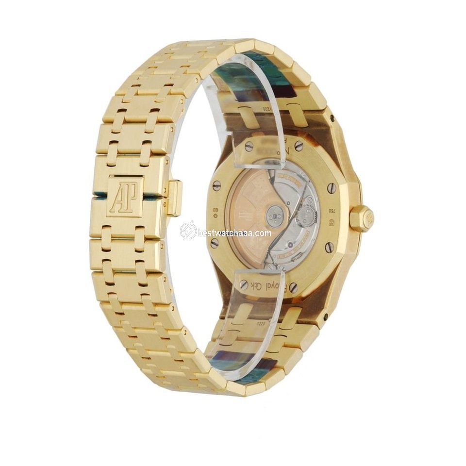 IMG_9081 Audemars Piguet Royal Oak Selfwinding Mens watch Unisex Automatic Yellow gold 15300BA Replica 4