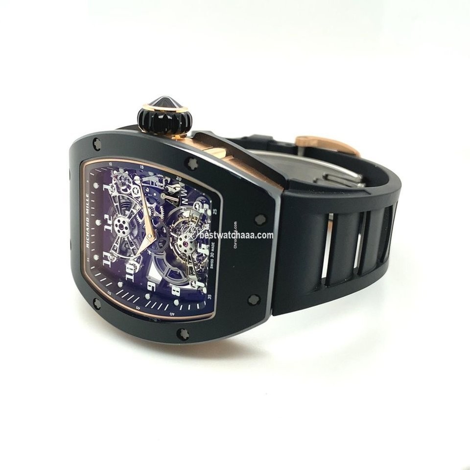 IMG_9081 Richard Mille Mens watch Unisex Manual winding Ceramic RM17-01 Replica 4
