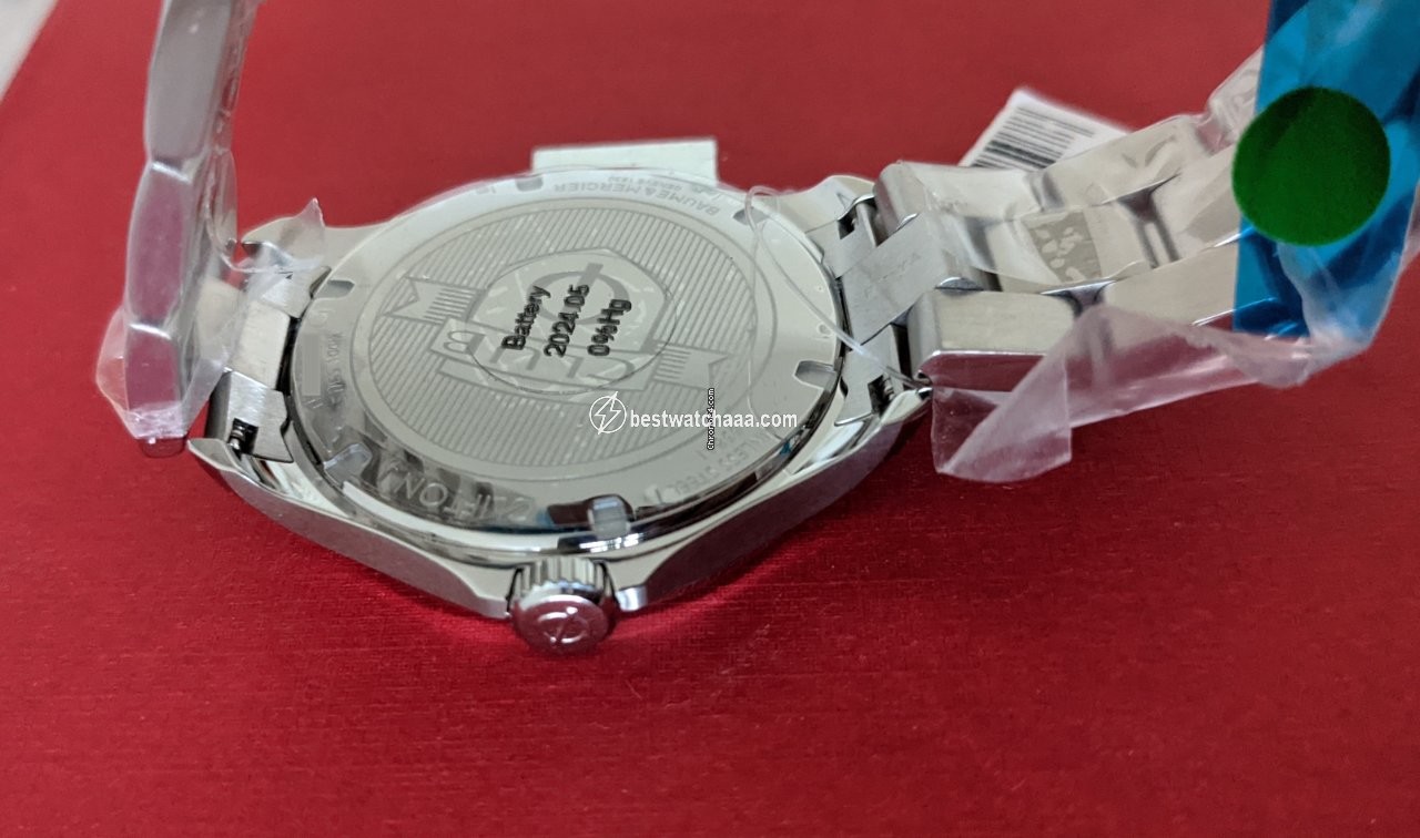 IMG_9081 Baume & Mercier Clifton Mens watch Unisex Quartz Steel 10412 Replica 4