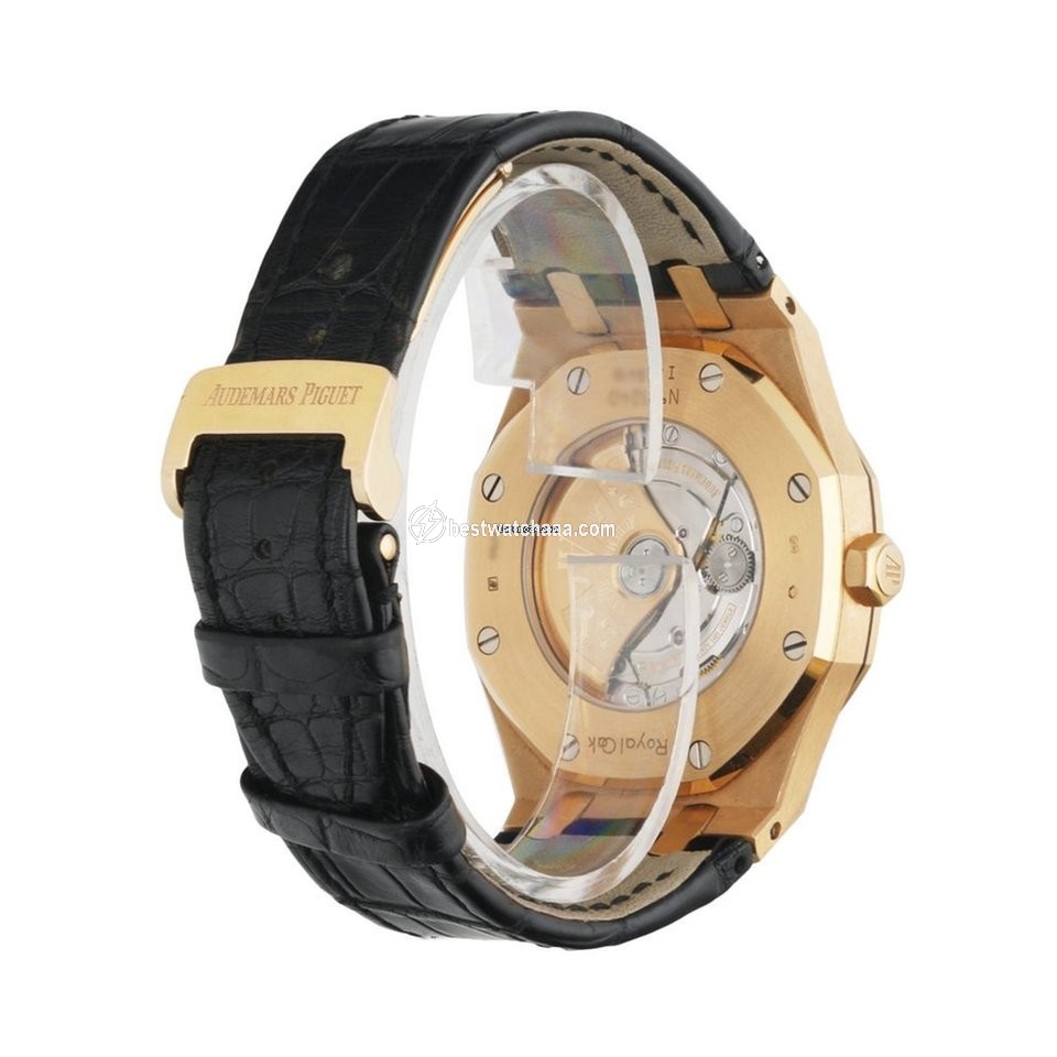IMG_9081 Audemars Piguet Royal Oak Selfwinding Mens watch Unisex Automatic Rose gold 15400OR Replica 4