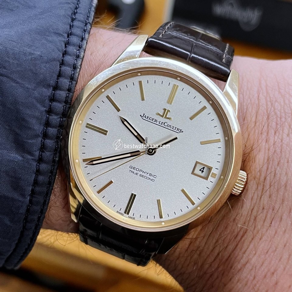 IMG_9081 Jaeger-LeCoultre Geophysic True Second Mens watch Unisex Automatic Rose gold jaeger 501.2.TO.S Replica 4
