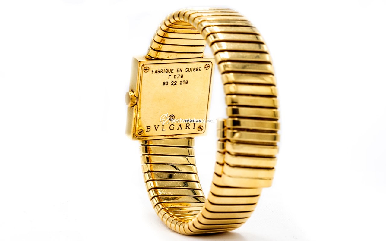 IMG_9081 Bulgari Quadrato Womens watch Quartz Yellow gold SQ222TG Replica 4