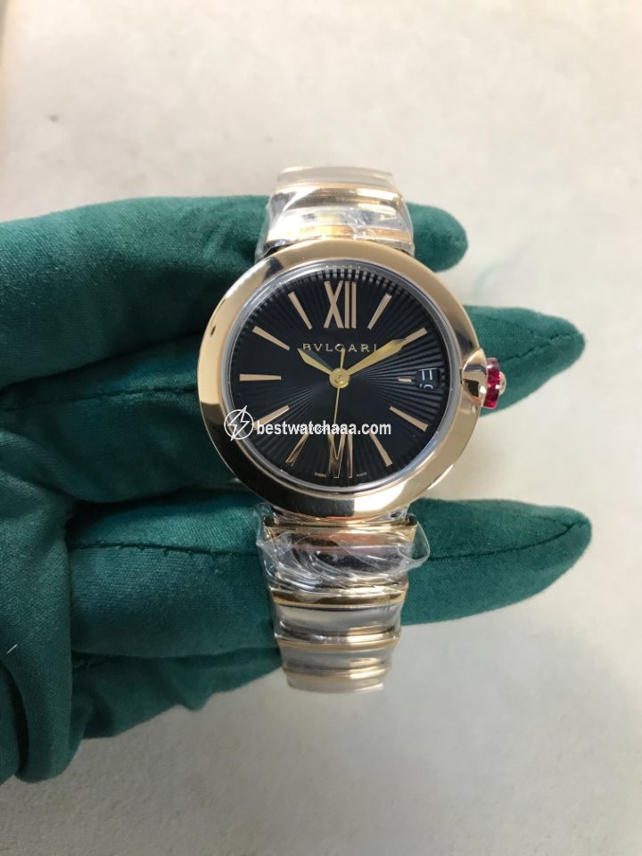 IMG_9081 Bulgari Lucea Womens watch Automatic Gold Steel 102192 LU33BSPGSPGD Replica 4