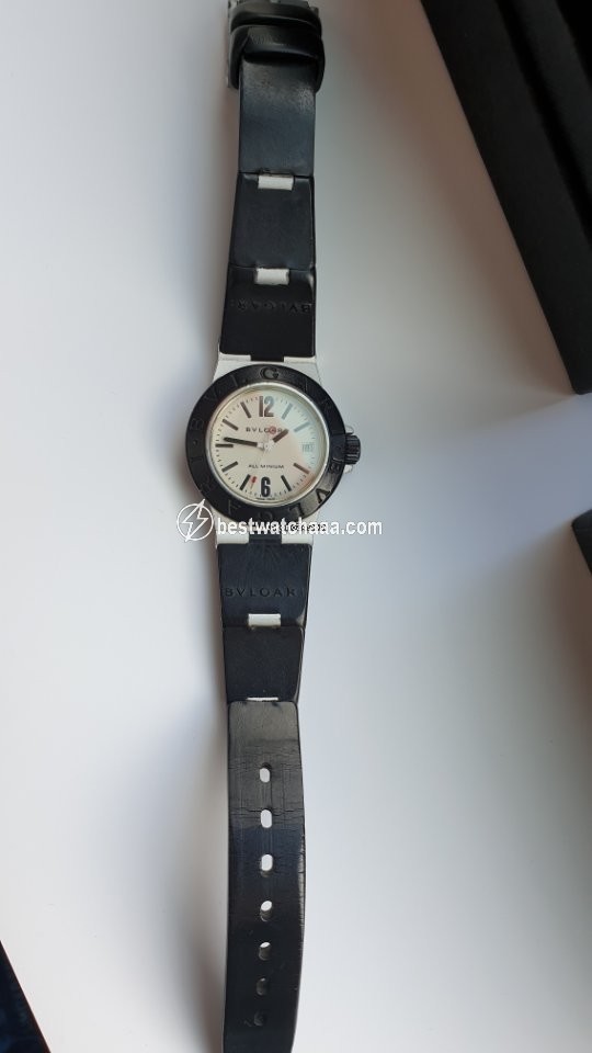 IMG_9081 Bulgari Diagono Womens watch Quartz Aluminum AL 29 TA Replica 4