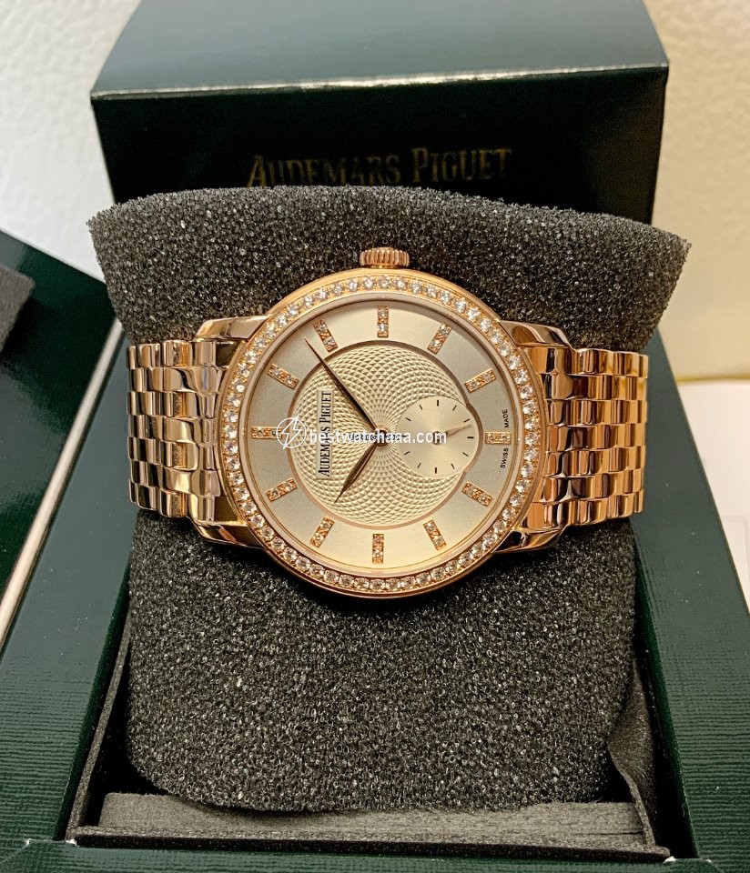 IMG_9081 Audemars Piguet Jules Audemars Womens watch Manual winding Rose gold 77251OR.ZZ.1270OR.01 Replica 4