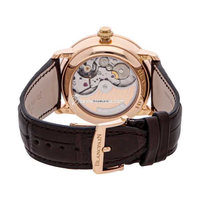IMG_9081 Blancpain Villeret Mens watch Unisex Automatic Rose gold 6661-3631-55B Replica 4