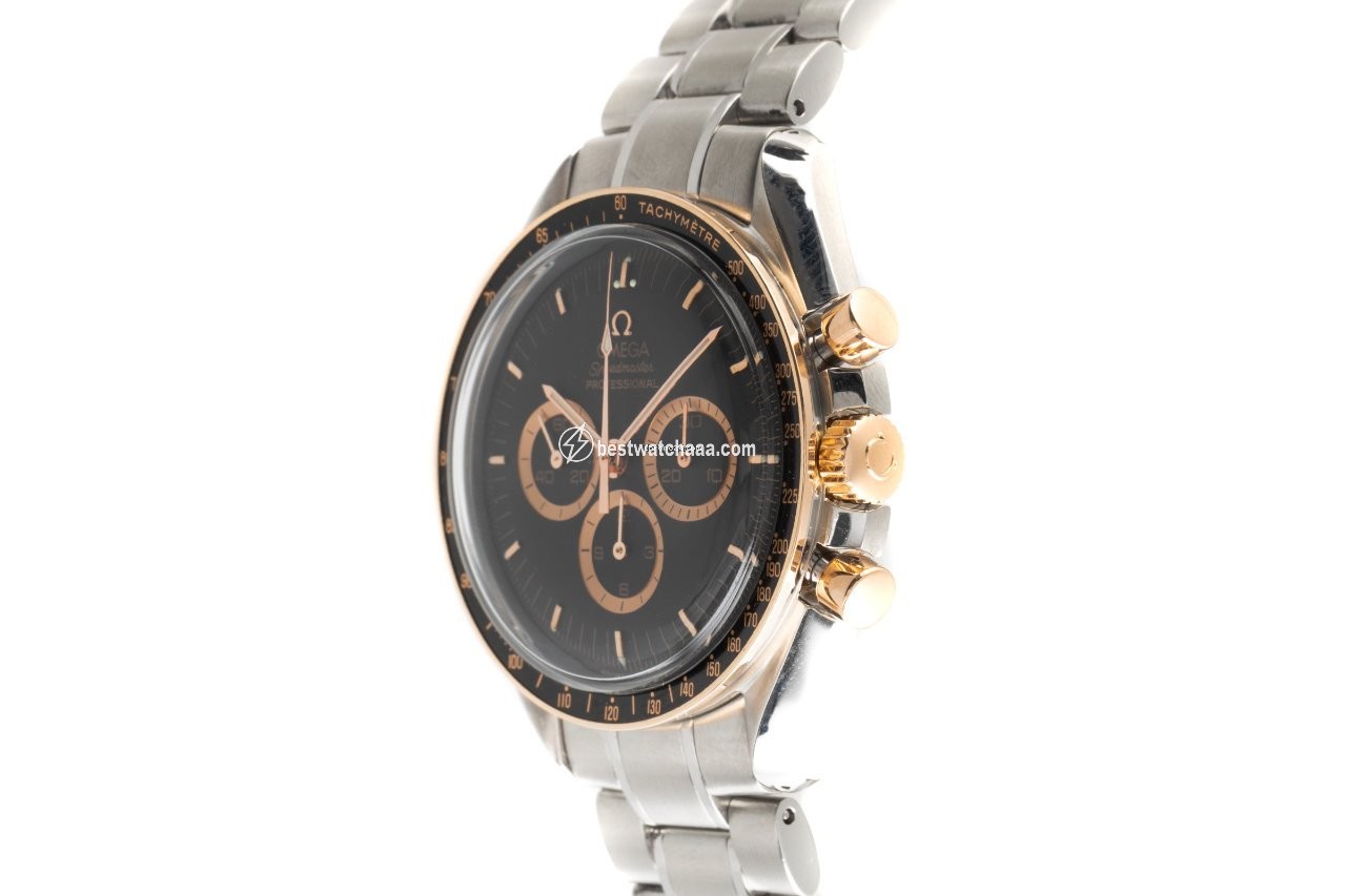 IMG_9081 Omega Speedmaster Professional Moonwatch Mens watch Unisex Manual winding Gold Steel 3366.51.00 Replica 4