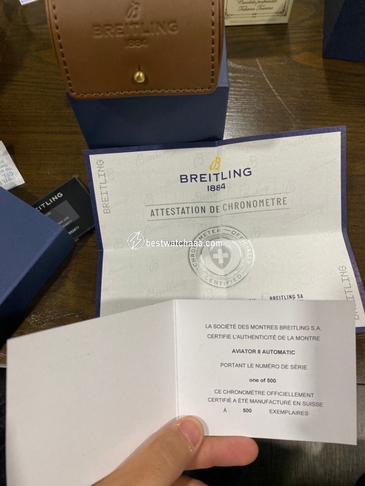 IMG_9081 Breitling Aviator 8 Mens watch Unisex Automatic M453301A1B1X2 Replica 4