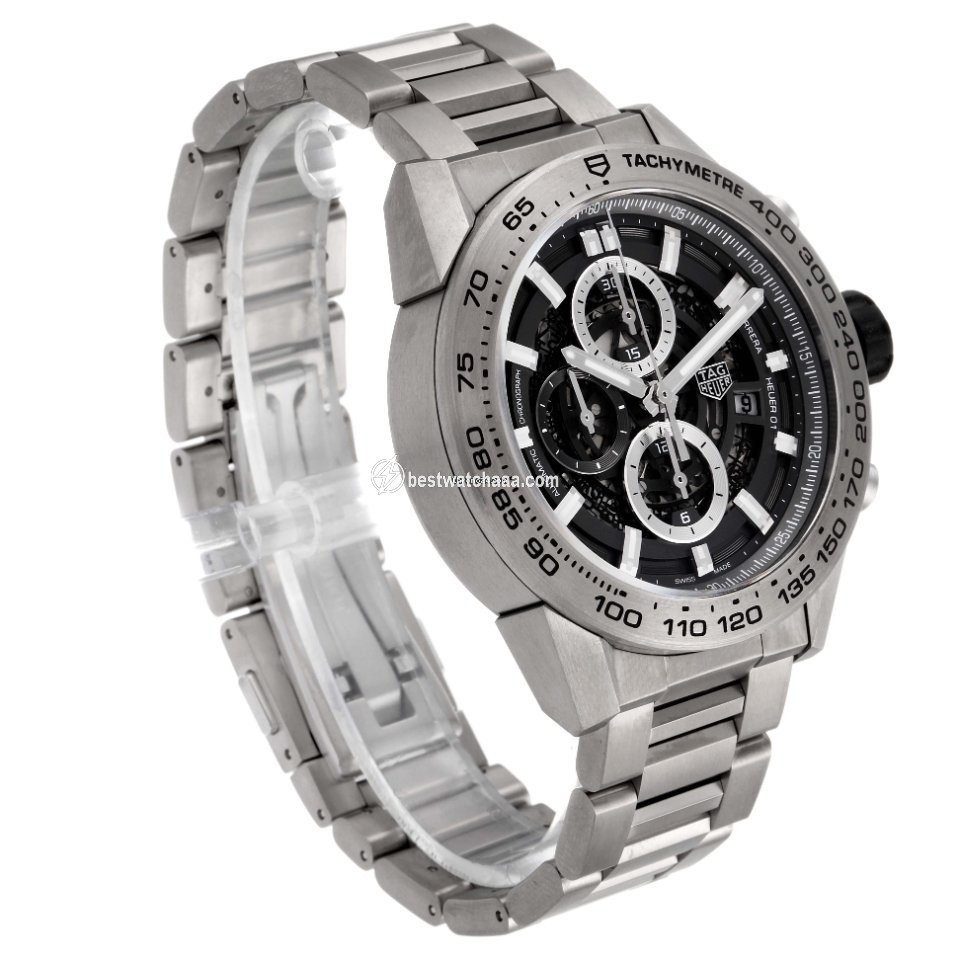 IMG_9081 TAG Heuer Carrera Calibre HEUER 01 Mens watch Unisex Automatic Titanium CAR2A8A.FT6072 Replica 4