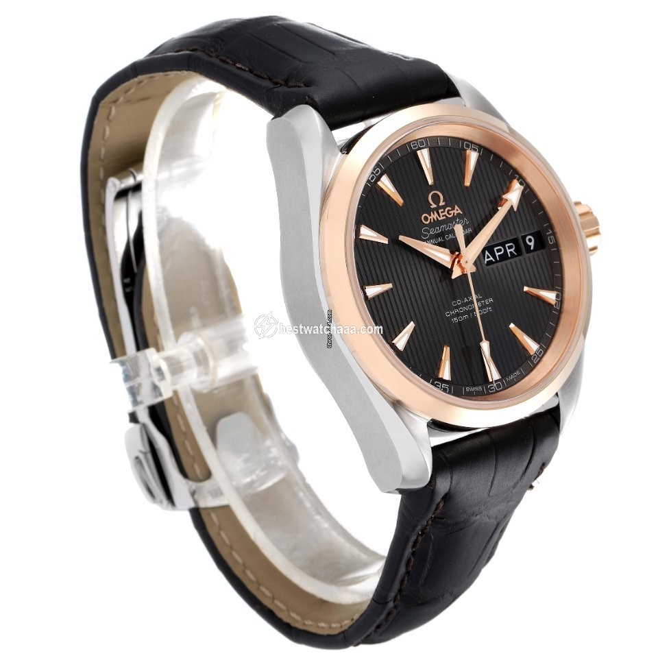 IMG_9081 Omega Seamaster Aqua Terra Mens watch Unisex Automatic Gold Steel 231.23.39.22.06.001 Replica 4