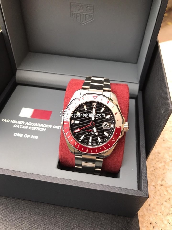 IMG_9081 TAG Heuer Aquaracer Mens watch Unisex Automatic Steel TAGHEUER AQUARACER GMT Replica 4