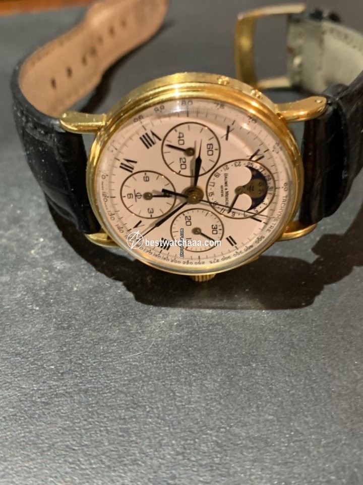 IMG_9081 Baume & Mercier Mens watch Unisex Manual winding Yellow gold 6102.099 Replica 4