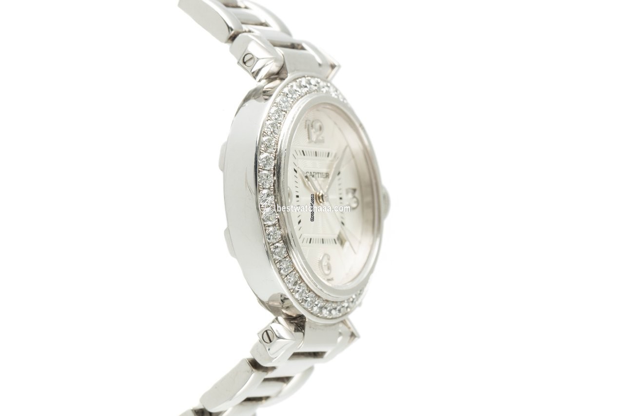 IMG_9081 Cartier Pasha Womens watch Automatic White gold 2398 Replica 4