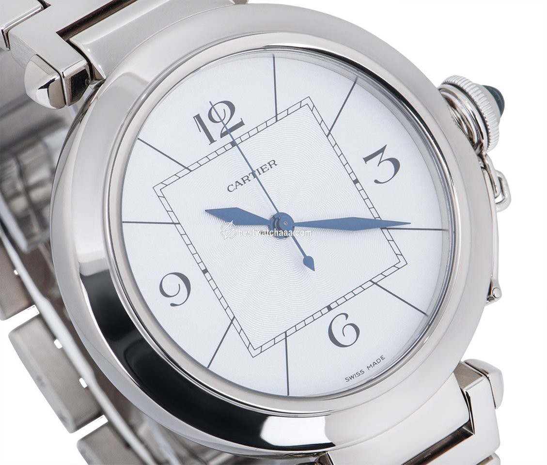 IMG_9081 Cartier Pasha Mens watch Unisex Automatic White gold W30187M9 Replica 4