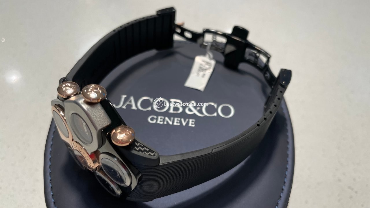 IMG_9081 Jacob & Co. Five Time Zone Mens watch Unisex Quartz GR1-24 Replica 4