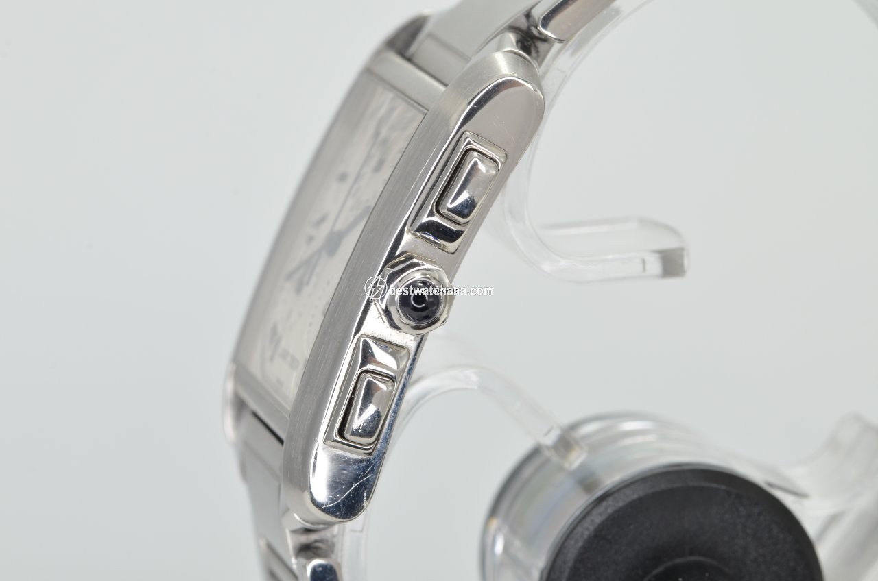 IMG_9081 Cartier Tank Francaise Mens watch Unisex Quartz Steel 2303 Replica 4
