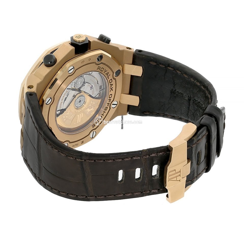 IMG_9081 Audemars Piguet Royal Oak Offshore Chronograph Mens watch Unisex Automatic Rose gold 26470OR.OO.A125CR.01 Replica 4