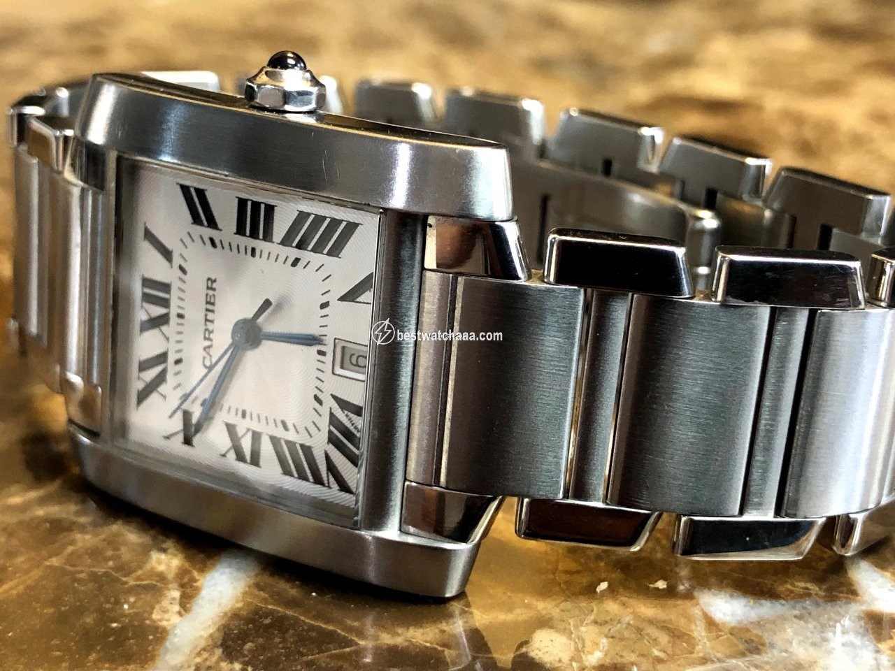 IMG_9081 Cartier Tank Francaise Mens watch Unisex Automatic Steel W51002Q3 Replica 4