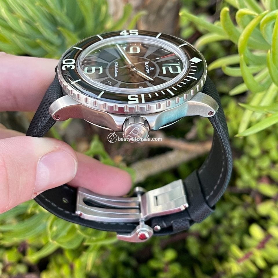 IMG_9081 Blancpain 500 Fathoms Mens watch Unisex Automatic Titanium 50015-12B30-52B Replica 4