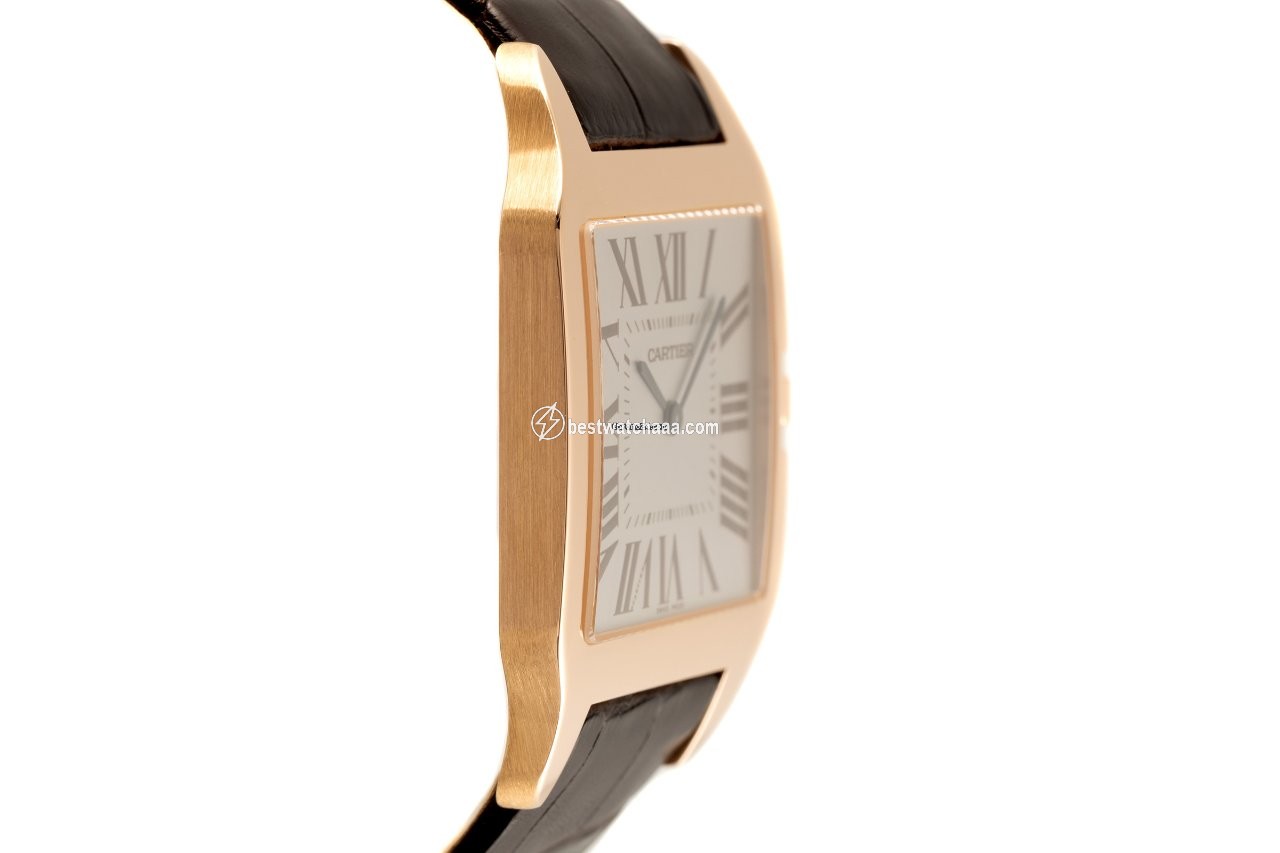 IMG_9081 Cartier Santos Dumont Mens watch Unisex Manual winding Red gold W2006951 Replica 4