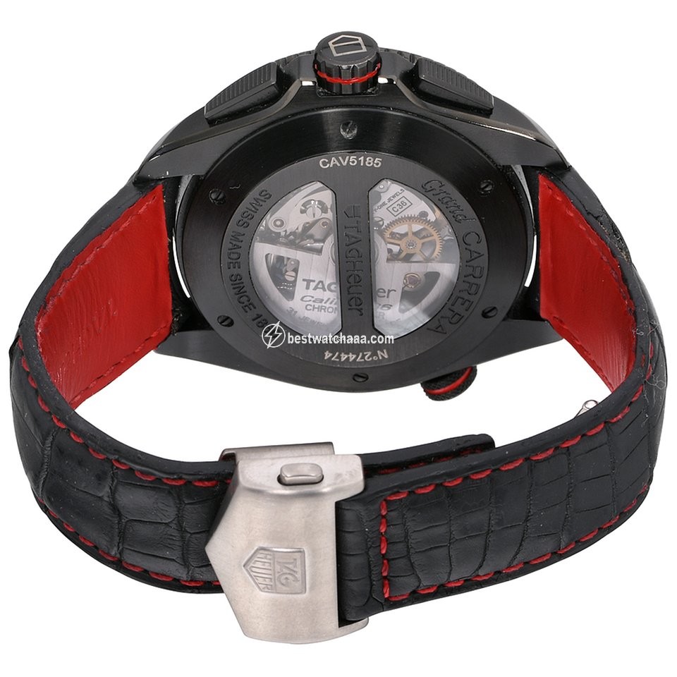IMG_9081 TAG Heuer Grand Carrera Mens watch Unisex Automatic Titanium CAV5185.FC6237 Replica 4