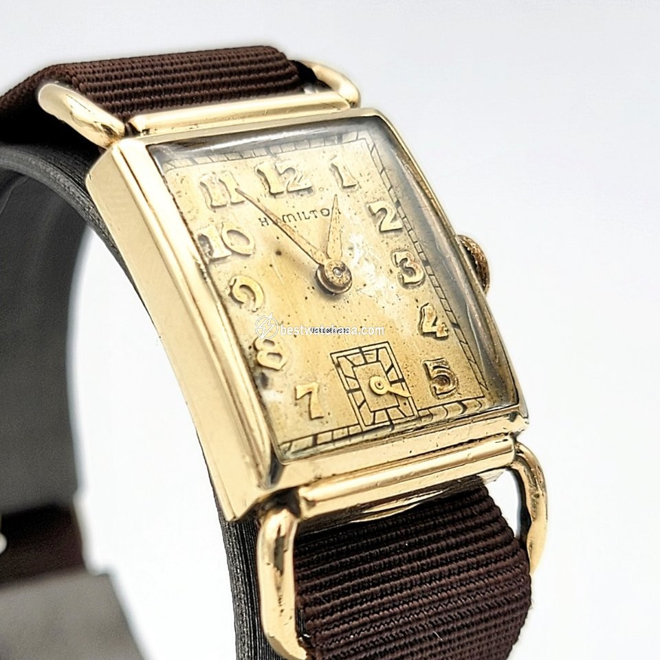 IMG_9081 Hamilton Mens watch Unisex Manual winding Gold Steel Hamilton Grade 980 Replica 4