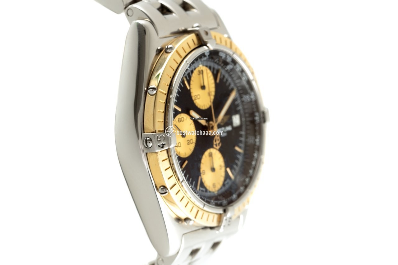 IMG_9081 Breitling Chronomat Mens watch Unisex Automatic Gold Steel B13048 Replica 4
