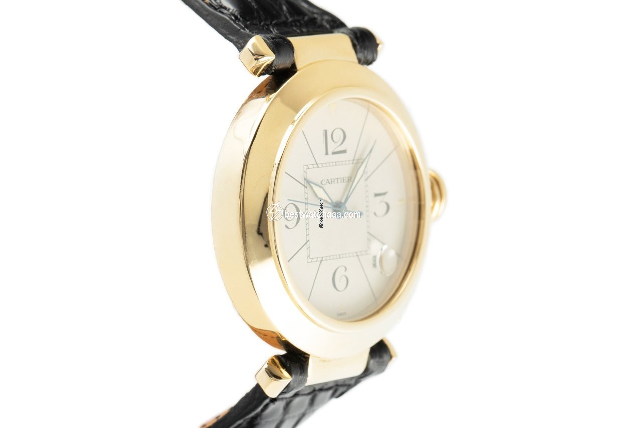 IMG_9081 Cartier Pasha Mens watch Unisex Automatic Yellow gold 1990 Replica 4