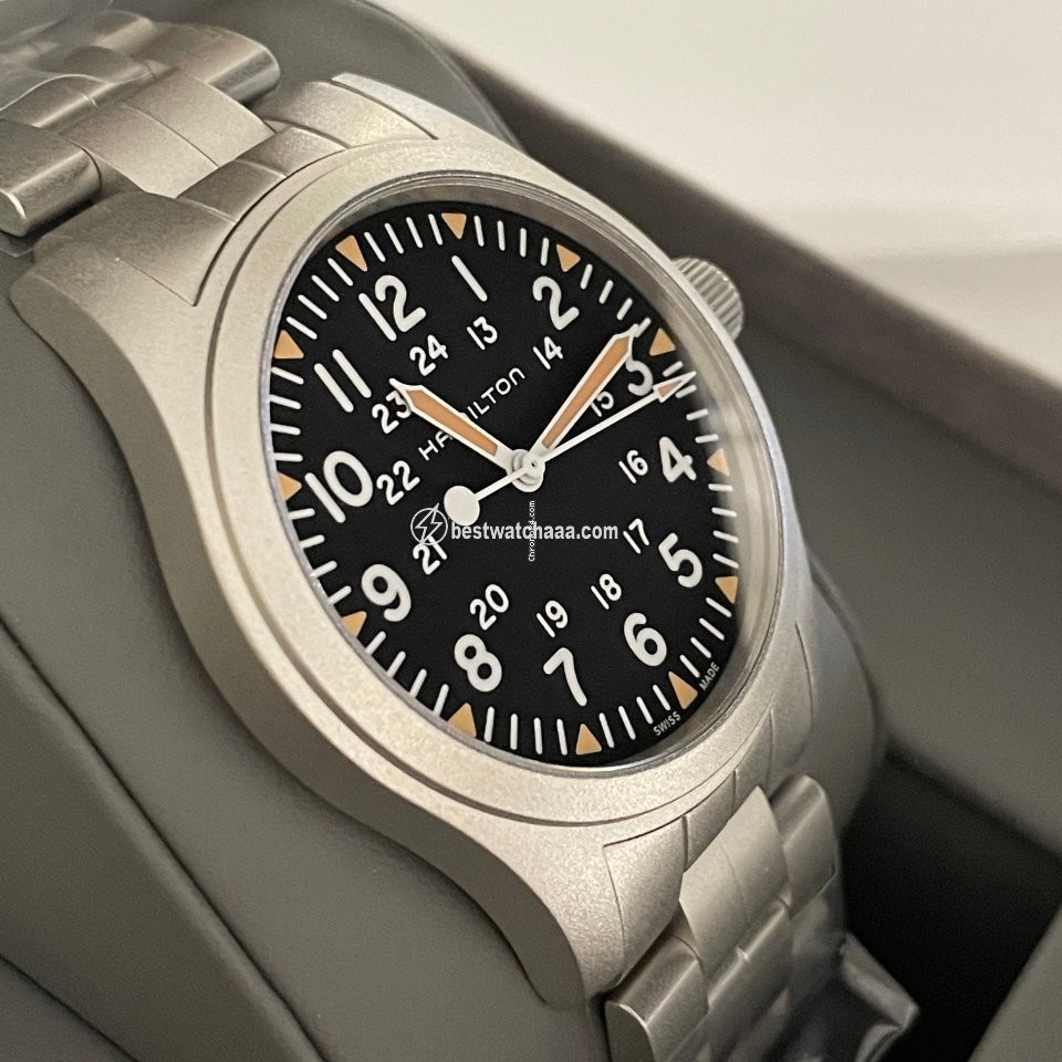 IMG_9081 Hamilton Khaki Field Mens watch Unisex Manual winding Steel H69529133 Replica 4