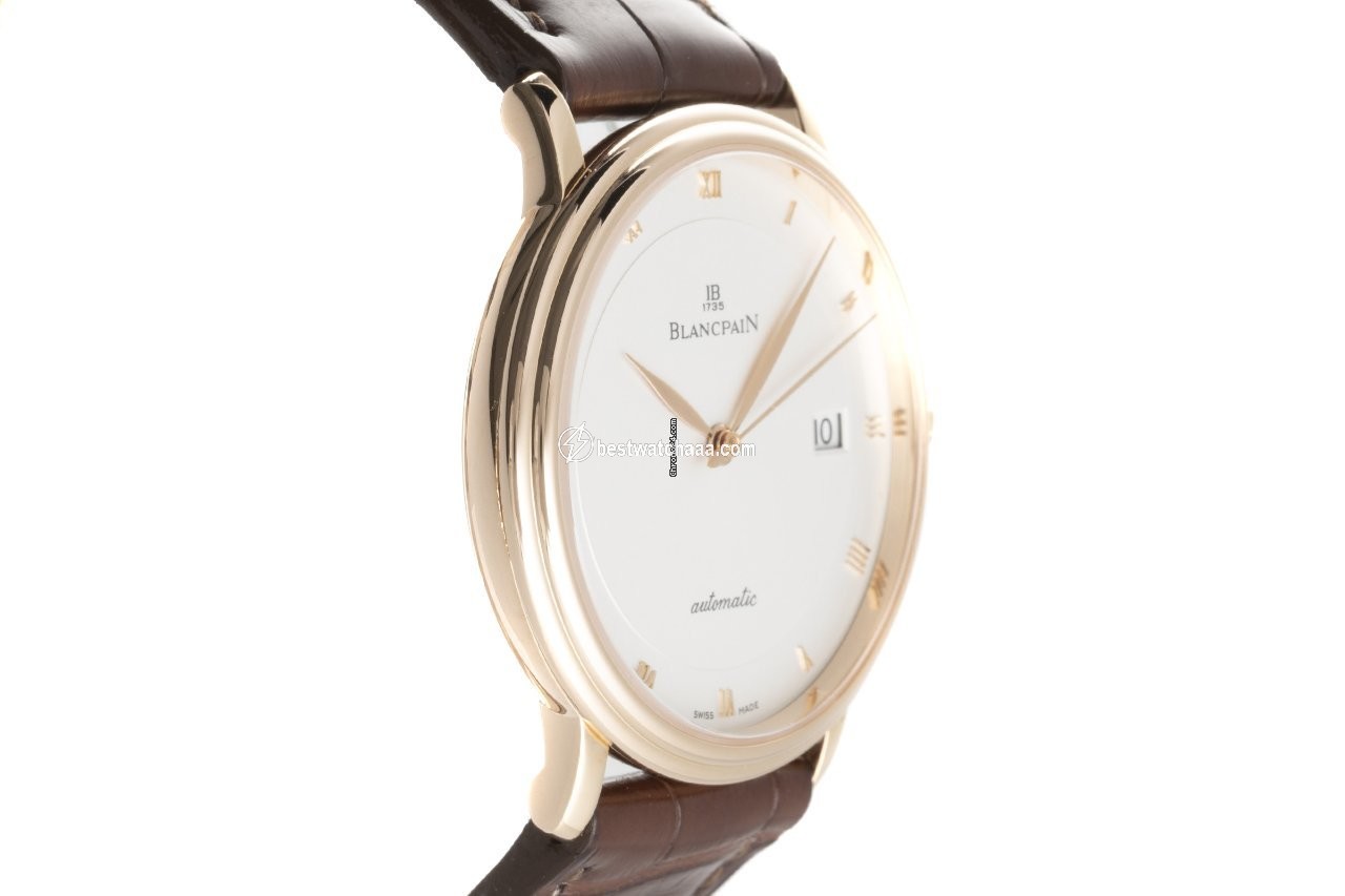 IMG_9081 Blancpain Villeret Ultra-Slim Mens watch Unisex Automatic Red gold 6223-3642-55A Replica 4