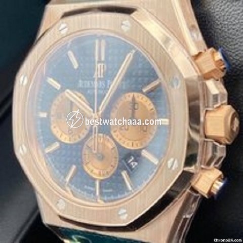 IMG_9081 Audemars Piguet Royal Oak Chronograph Mens watch Unisex Automatic Rose gold 26331OR.OO.1220OR.01 Replica 4