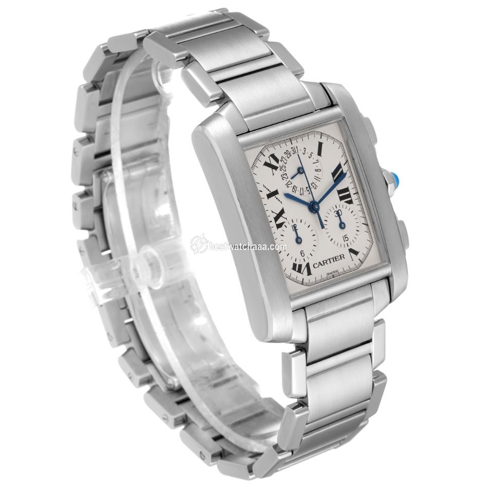 IMG_9081 Cartier Tank Francaise Mens watch Unisex Quartz W51001Q3 Replica 4