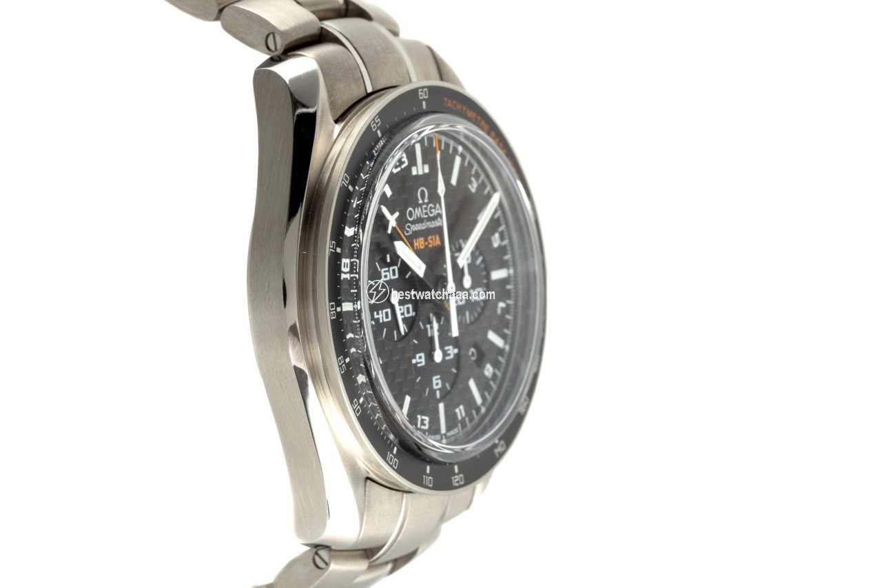 IMG_9081 Omega Speedmaster HB-SIA Mens watch Unisex Automatic Titanium 321.90.44.52.01.001 Replica 4