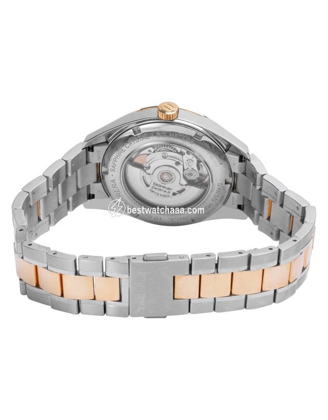 IMG_9081 TAG Heuer Carrera Calibre 5 Mens watch Unisex Automatic Gold Steel WV215A.B00788 Replica 4