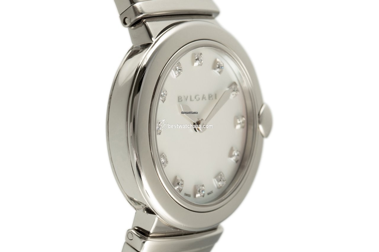 IMG_9081 Bulgari Lucea Womens watch Quartz Steel LU28S Replica 4